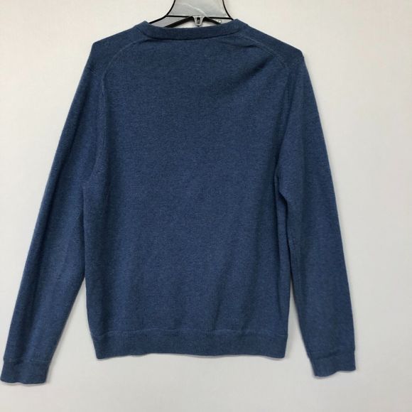 John W. Nordstrom Men 100% Cashmere Sweater Top Size Medium Blue B197 -8 - Picture 12 of 12